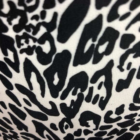 Old Navy One Piece Swimsuit Women XS Black White Animal Print Halter Padded - Picture 8 of 11